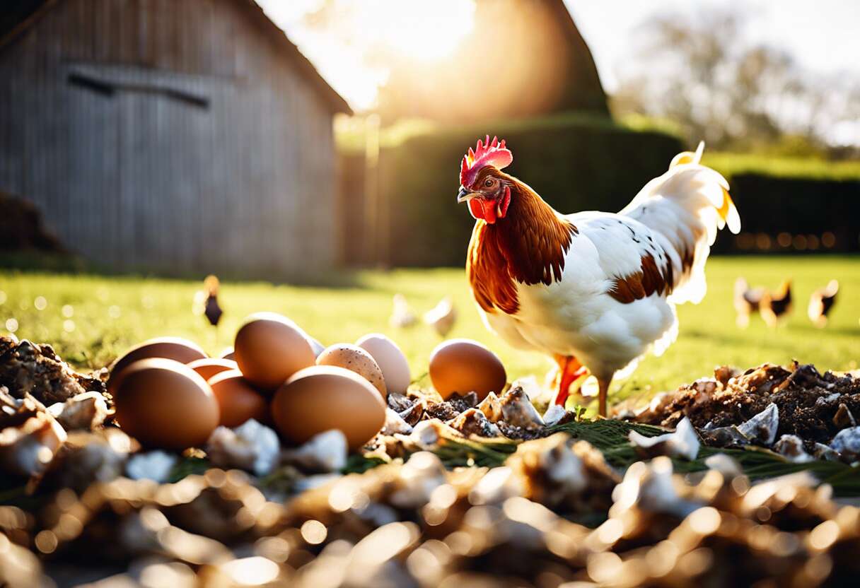 Coquilles d&rsquo;huîtres broyées pour poules pondeuses : optimisez la ponte avec notre sac de 4 kg !
