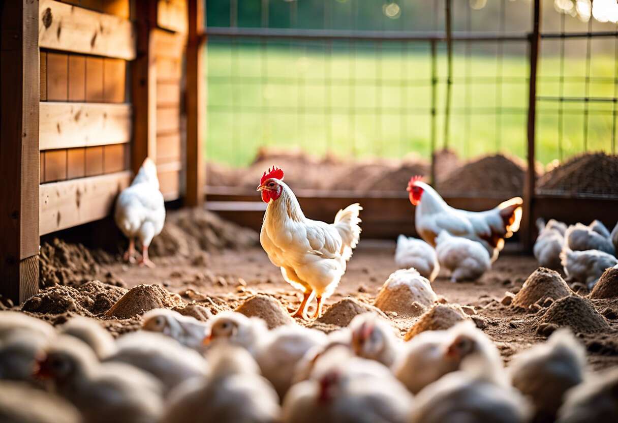 Terre de diatomée pour basse-cour