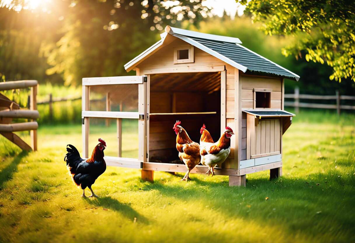 Les dimensions idéales d’un parc pour une vie saine des poules