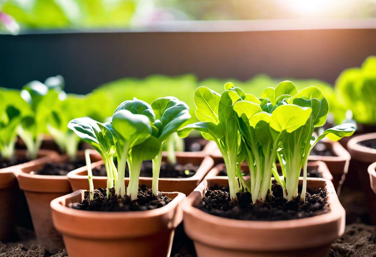 Semer les salades et épinards : période idéale et conditions climatiques