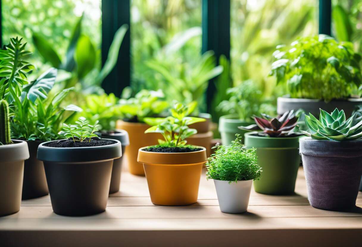 à la racine de l'éco-jardinage : les avantages des pots en géotextile recyclés