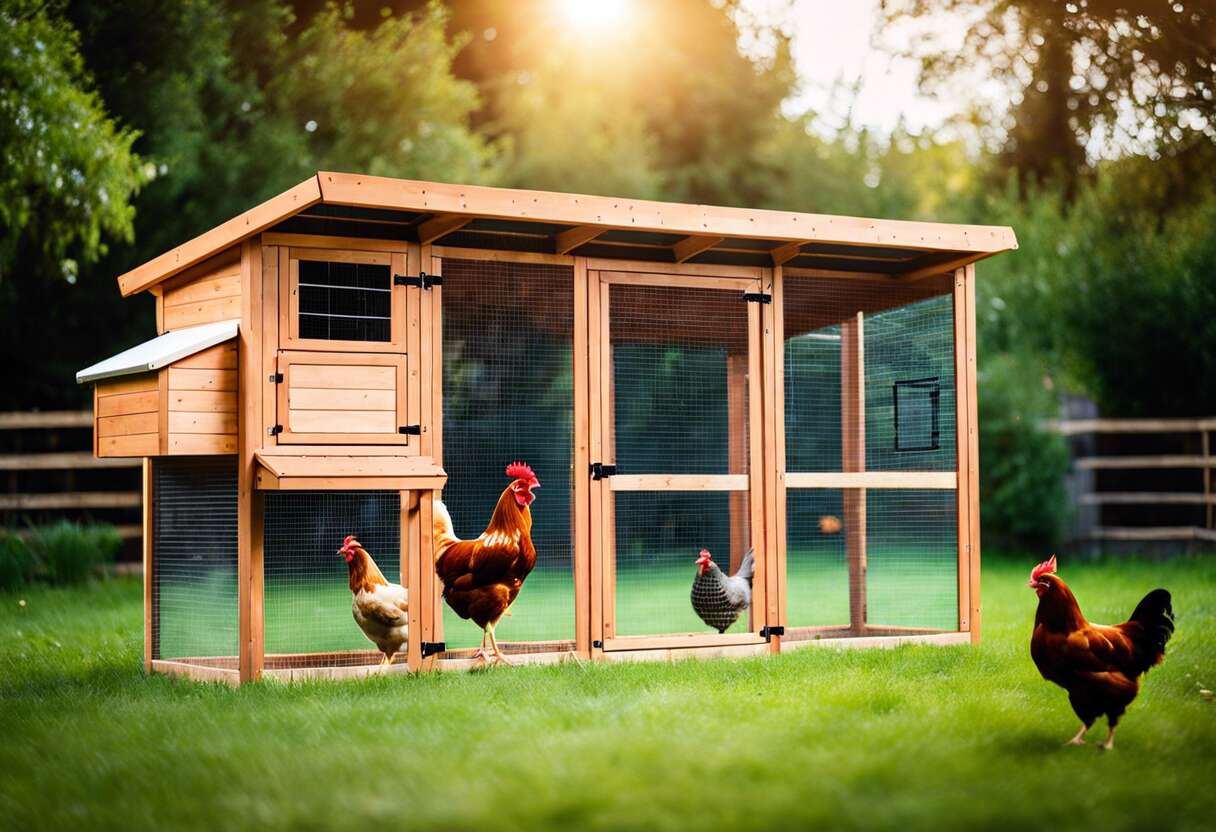 Les critères d'un habitat de qualité pour 3-4 poules