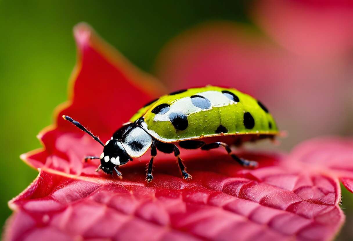 Larves de coccinelles : solution naturelle contre les pucerons