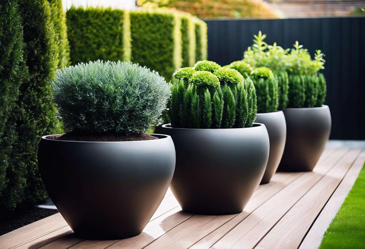 Cache-pots design : alliez fonctionnalité et style au jardin