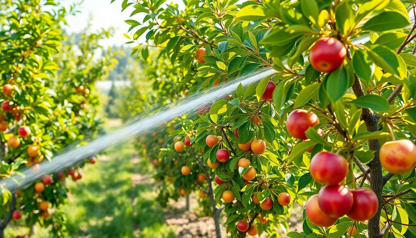 Arrosage des arbres fruitiers : fréquence et quantité recommandées