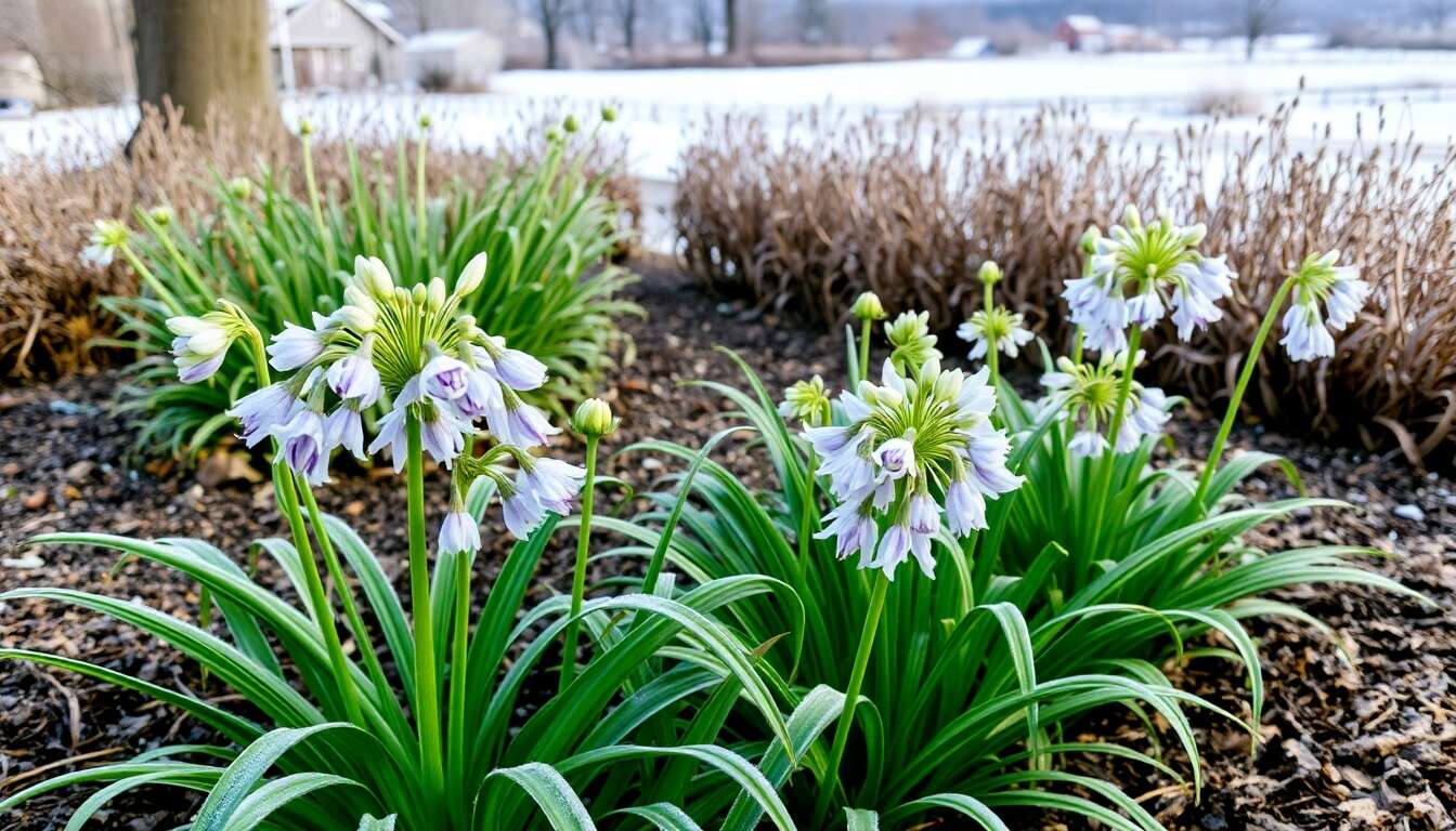 Agapanthes en pleine terre : comment assurer leur survie en hiver ?