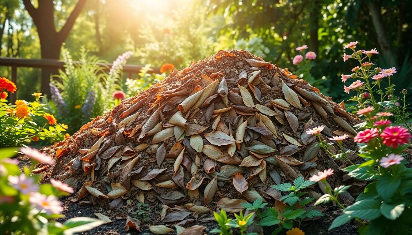 Gestion du feuillage mort : compostage et utilisation au jardin