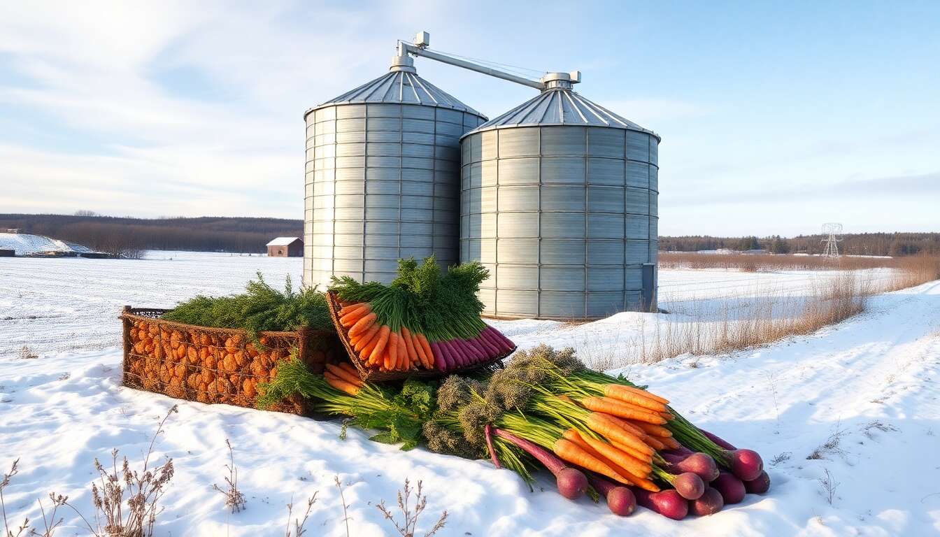 Réussir le stockage en silo : préserver les racines durant l'hiver