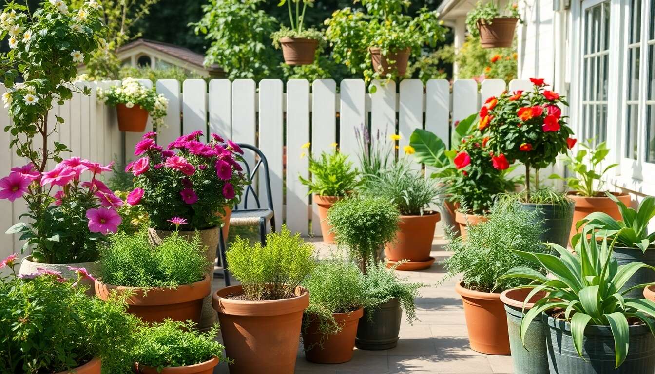 Cultures en pots pour petits espaces : maximiser votre balcon ou terrasse