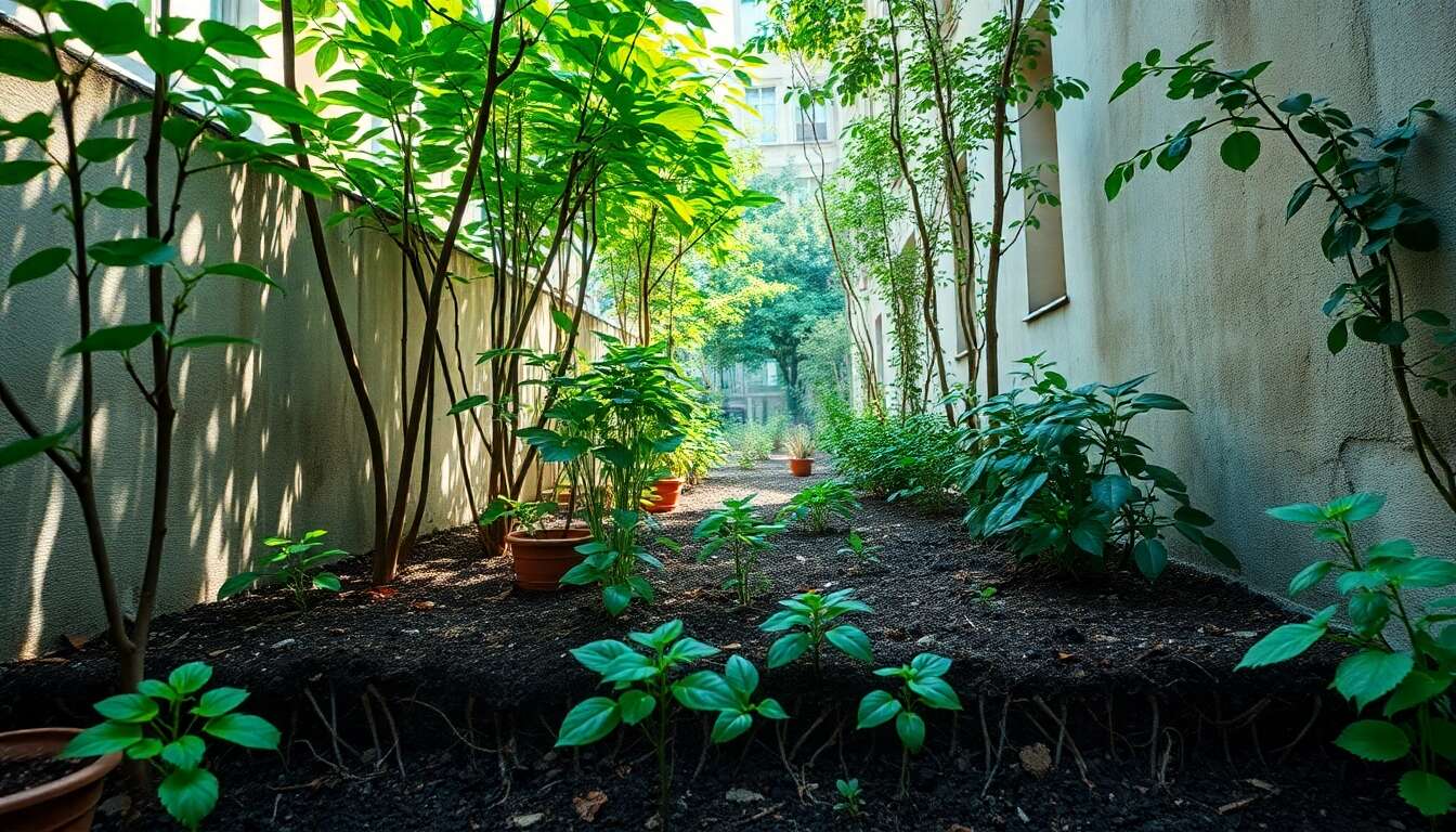 Solutions racinaires : gérer efficacement l'encombrement souterrain dans son petit espace vert