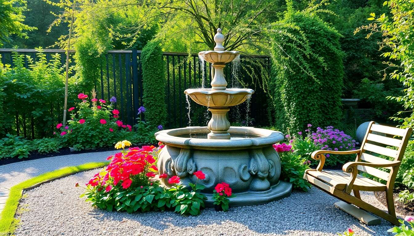 L'emplacement idéal pour votre fontaine