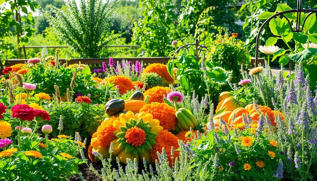 Cohabitation idéale au potager : quelles plantes pour vos courges ?