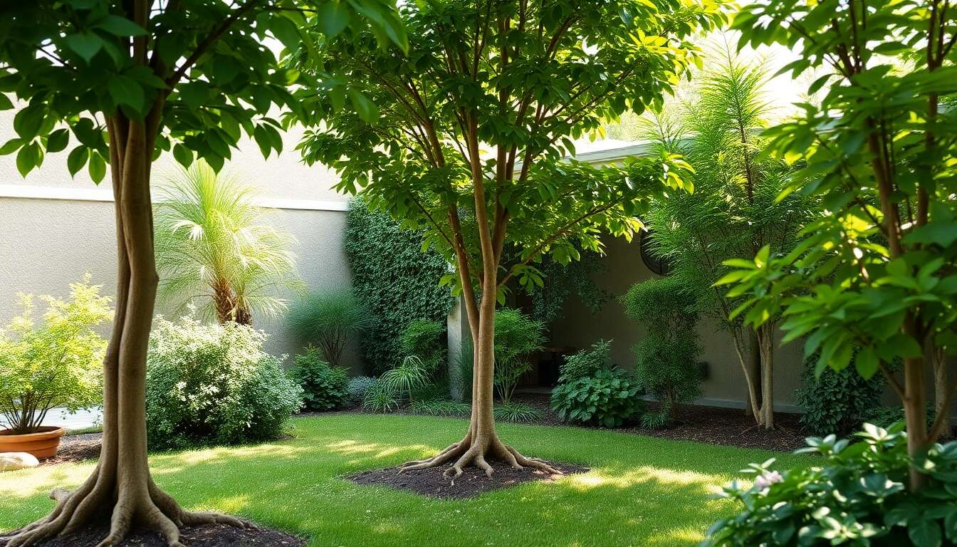 Choix racines : sélectionner des arbres avec un système racinaire adapté aux petits jardins