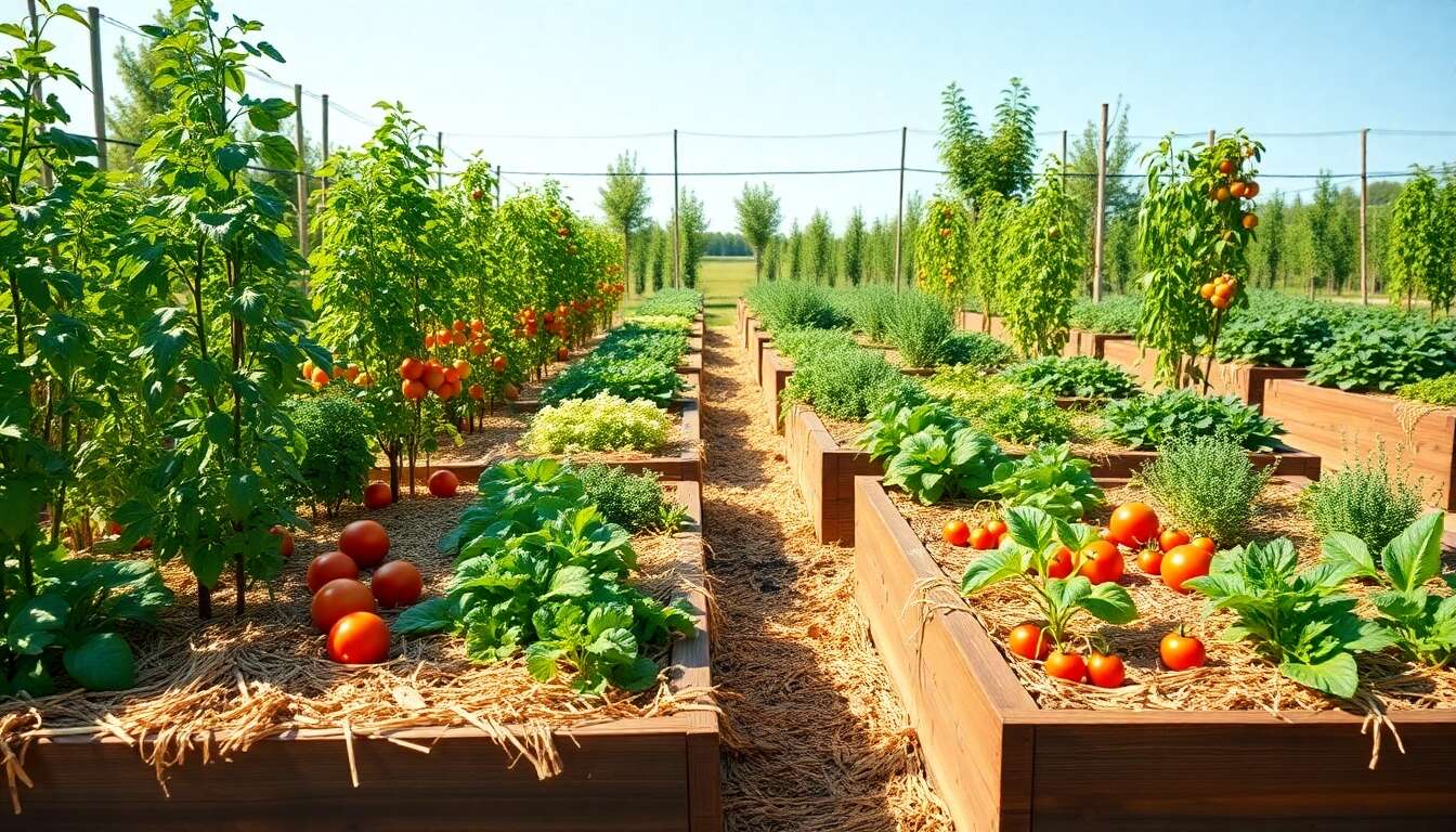 Utilisation de paillage dans les carrés potagers : avantages et conseils