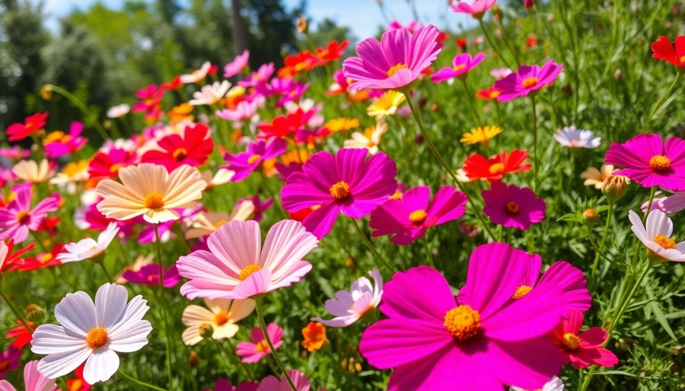 Astuces pour un jardin de cosmos coloré sans effort