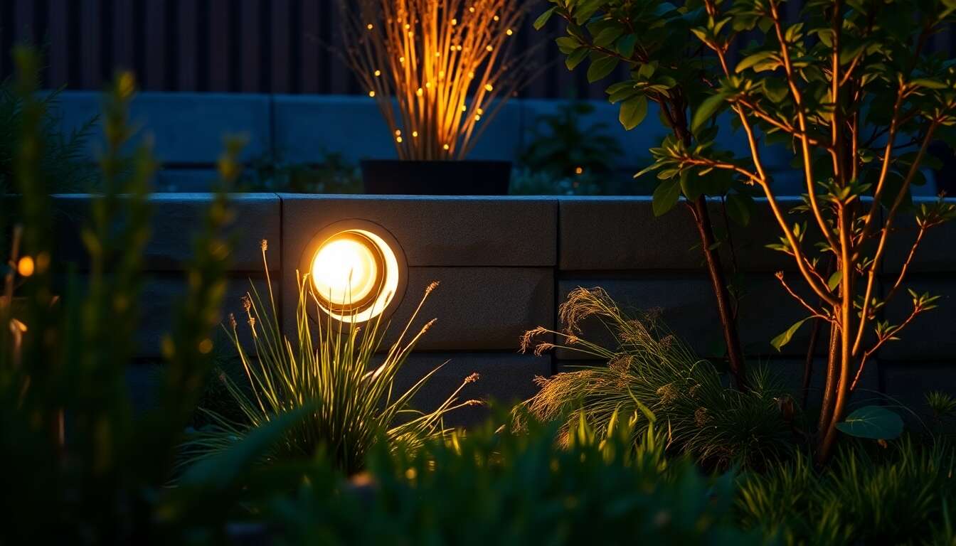 Spot encastrable extérieur : intégration parfaite au décor