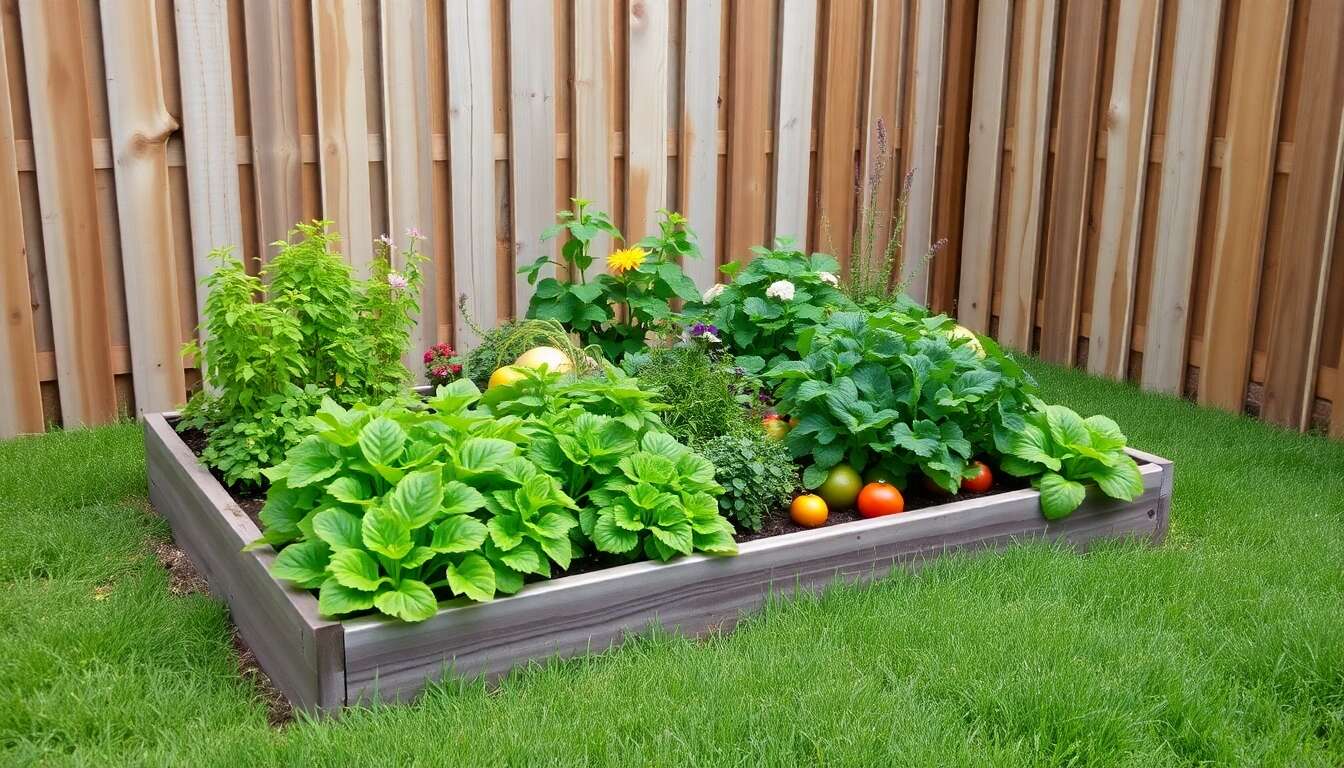 Aménagement esthétique d'un potager en carré pour petits espaces