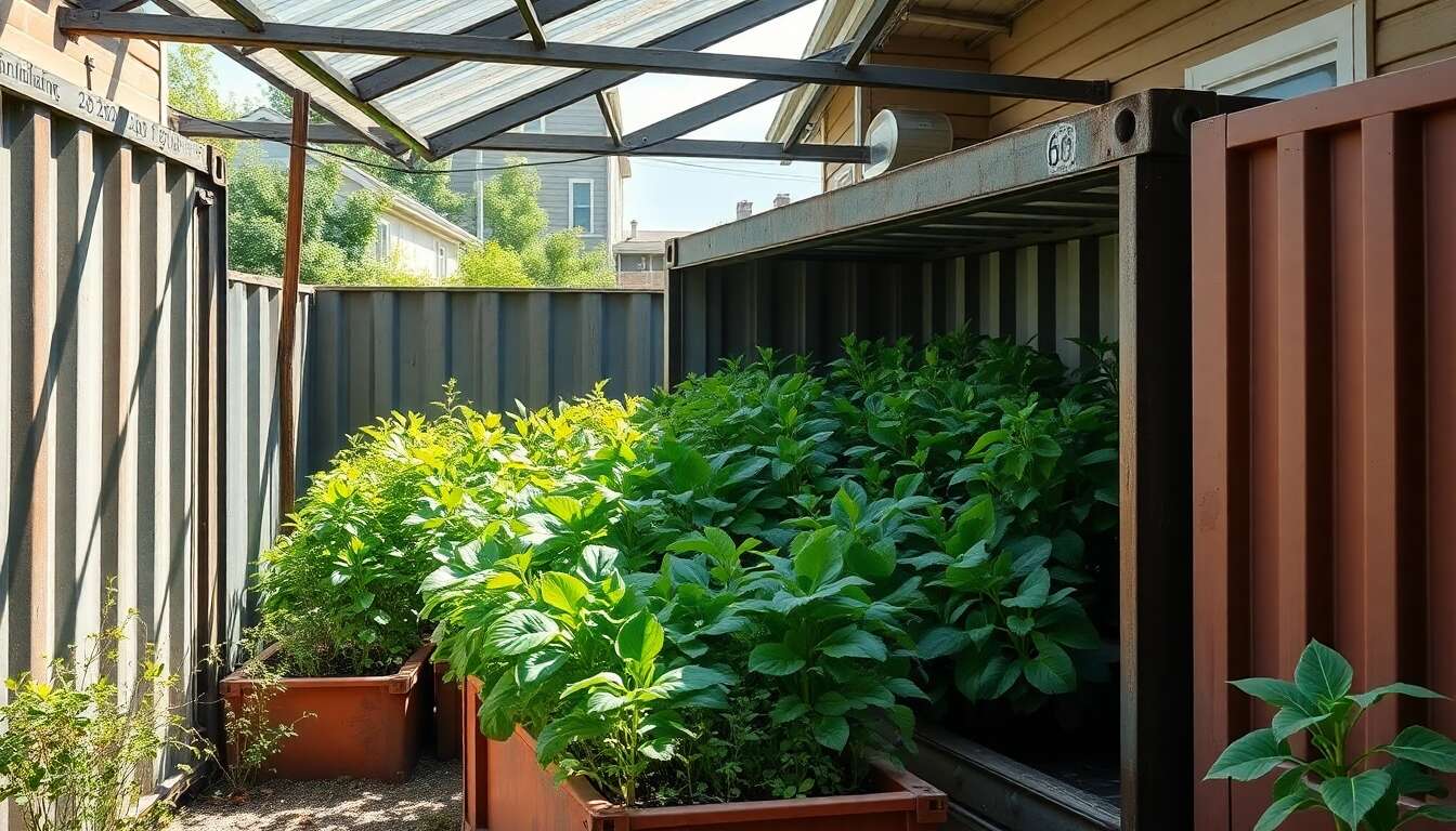 Urban farming en conteneurs : solutions pratiques pour petits espaces