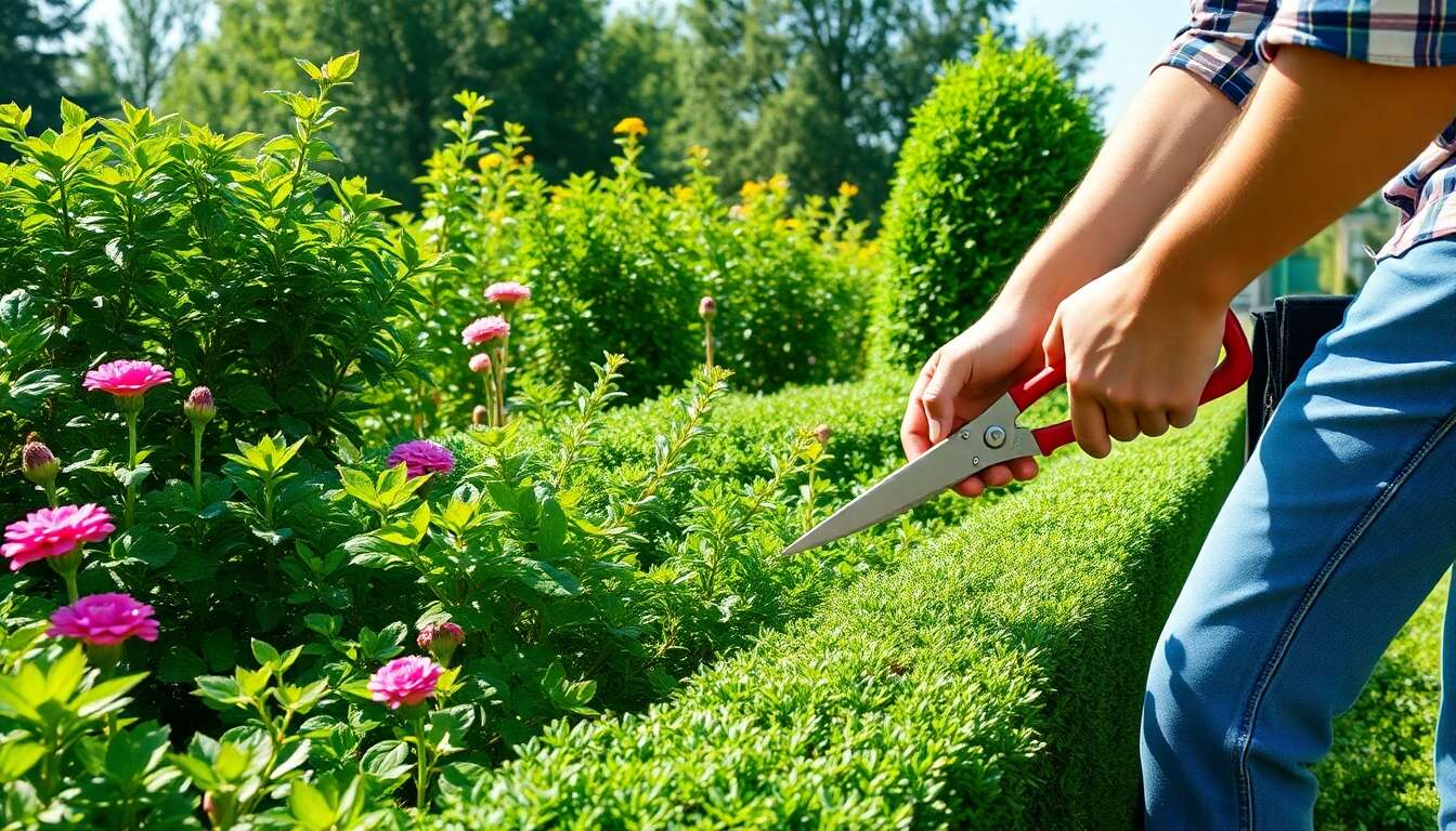 Élagage sélectif pour un jardin esthétique et sain