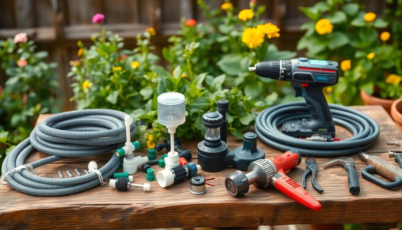 Irrigation goutte à goutte pour carrés de jardinage : installation simplifiée