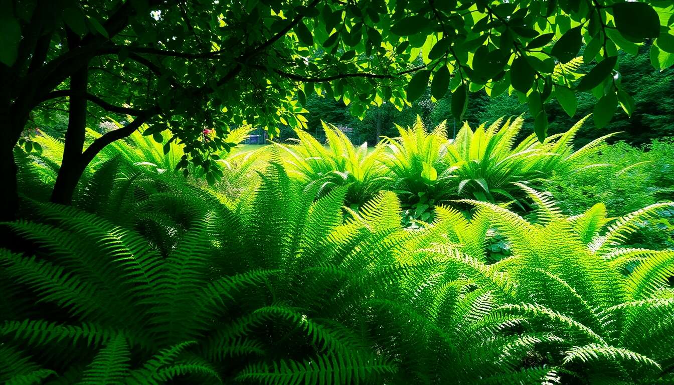 Astuces d&eacute;co pour sublimer un espace ombrag&eacute; avec des foug&egrave;res