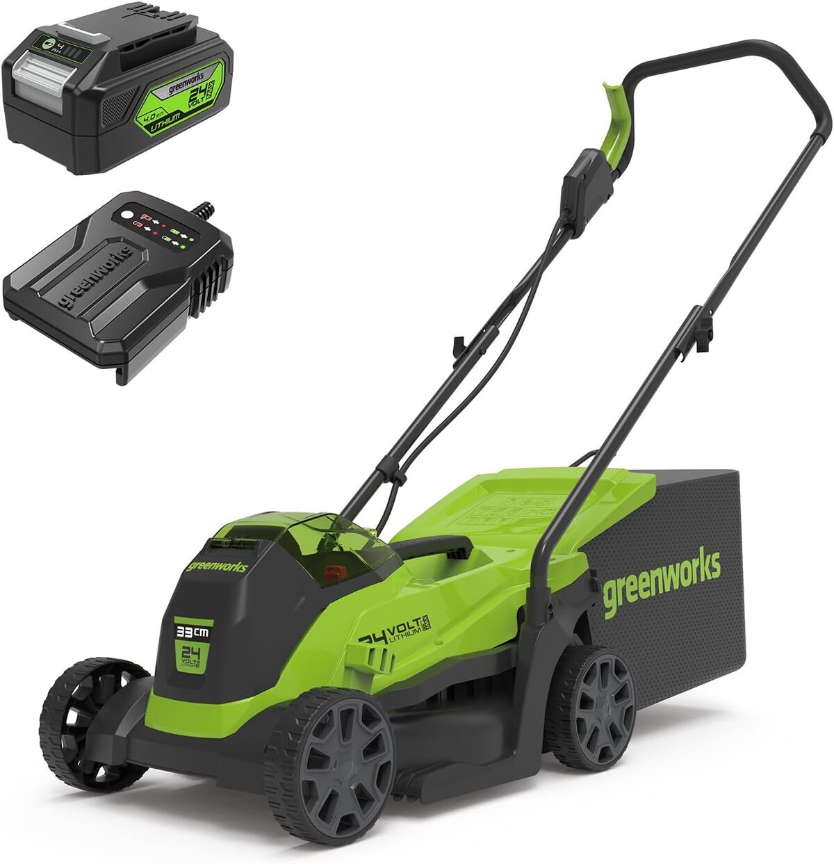 Test de la tondeuse sans fil Greenworks 24V 33cm : puissance et polyvalence
