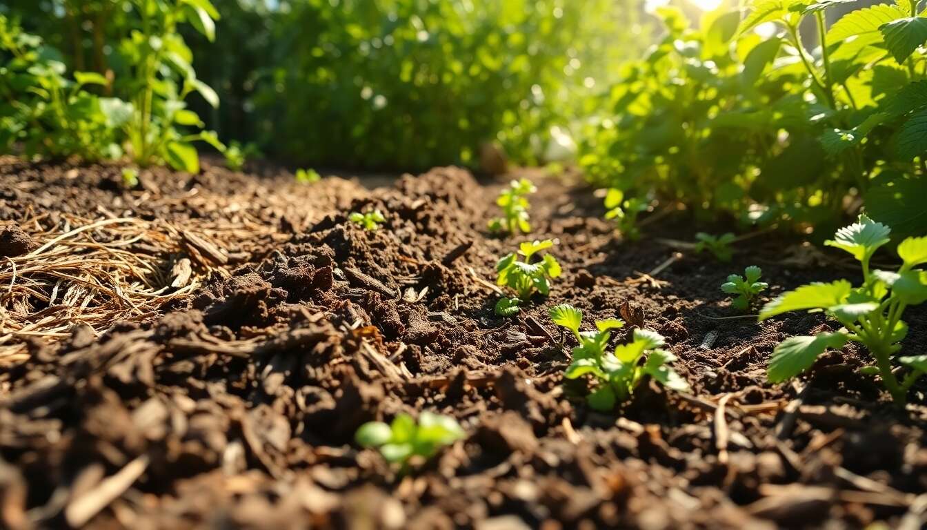 Techniques de paillage pour protéger vos cultures bio