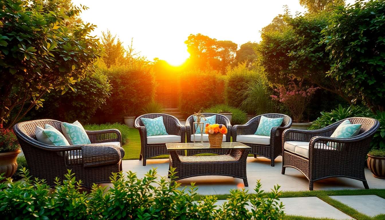 Mobilier de jardin en résine tressée : avantages et sélection