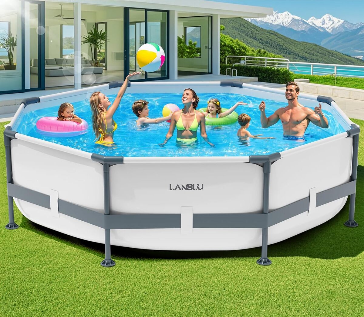 Test de la piscine tubulaire LanBlu 300 cm anti-crevaison