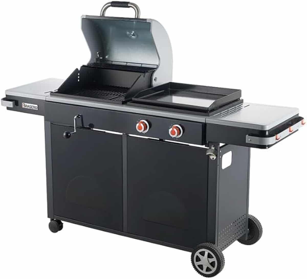 Test : barbecue bi-energy L brasero, charbon et plancha à gaz 7, 2 kW