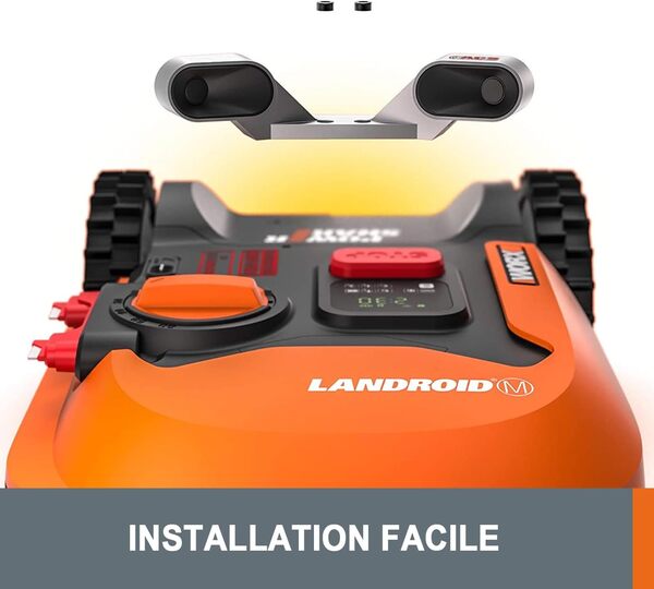 WORX Module Anti-Collision WA0860, détecteur d'obstacle par ultra son, compatible avec les robots tondeuses Landroid et Landroid Plus, modèles à partir de 2019, non compatible avec le Vision