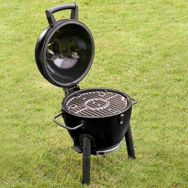 Char-Griller AKORN Jr. Kamado E6714 Barbecue à charbon portable pour cendres