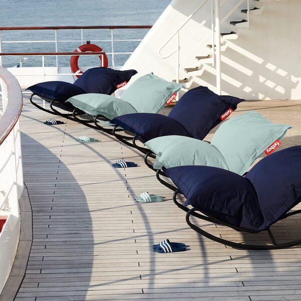 Fatboy® The Original Pouf d'extérieur | Bean Bag/Coussin/Fauteuil XXL Classique Outdoor | Écume de mer | 180 x 140 cm