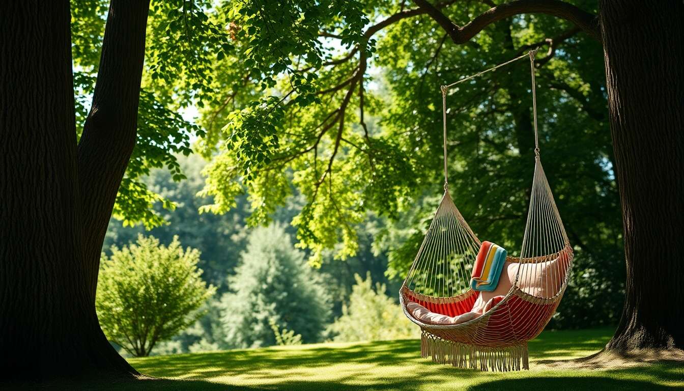 Hamacs et sièges suspendus : relaxation optimale en plein air