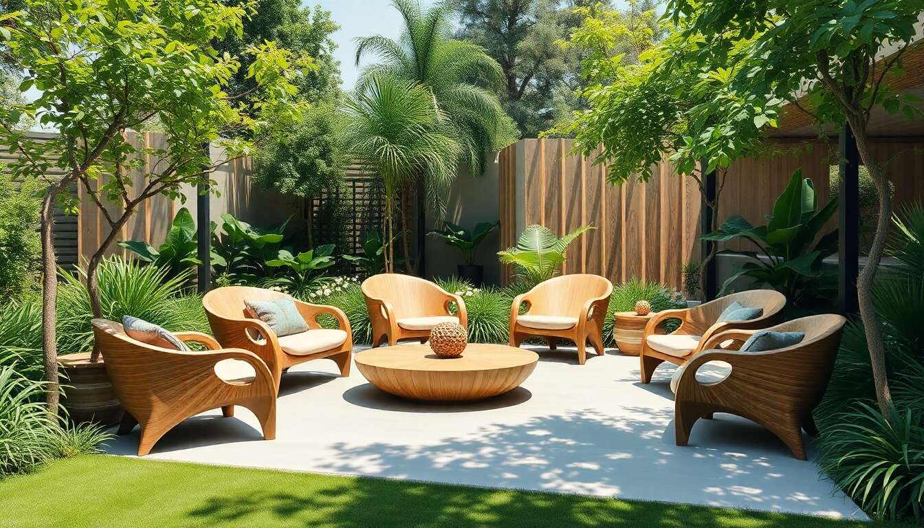 Mobilier sculptural de jardin : quand l'utile rencontre l'esthétique
