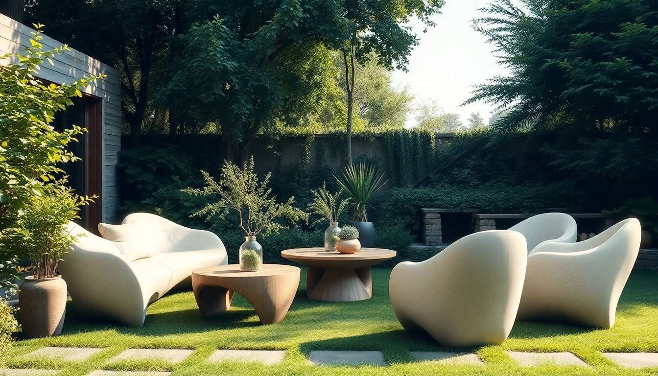 Choisir le mobilier sculptural parfait pour votre jardin