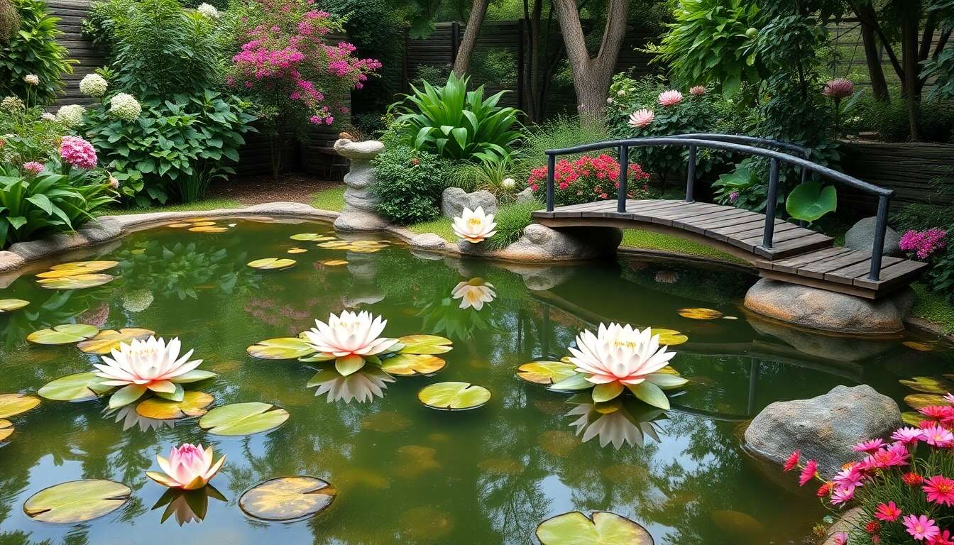 Accessoires décoratifs pour étangs : embellir votre espace aquatique facilement