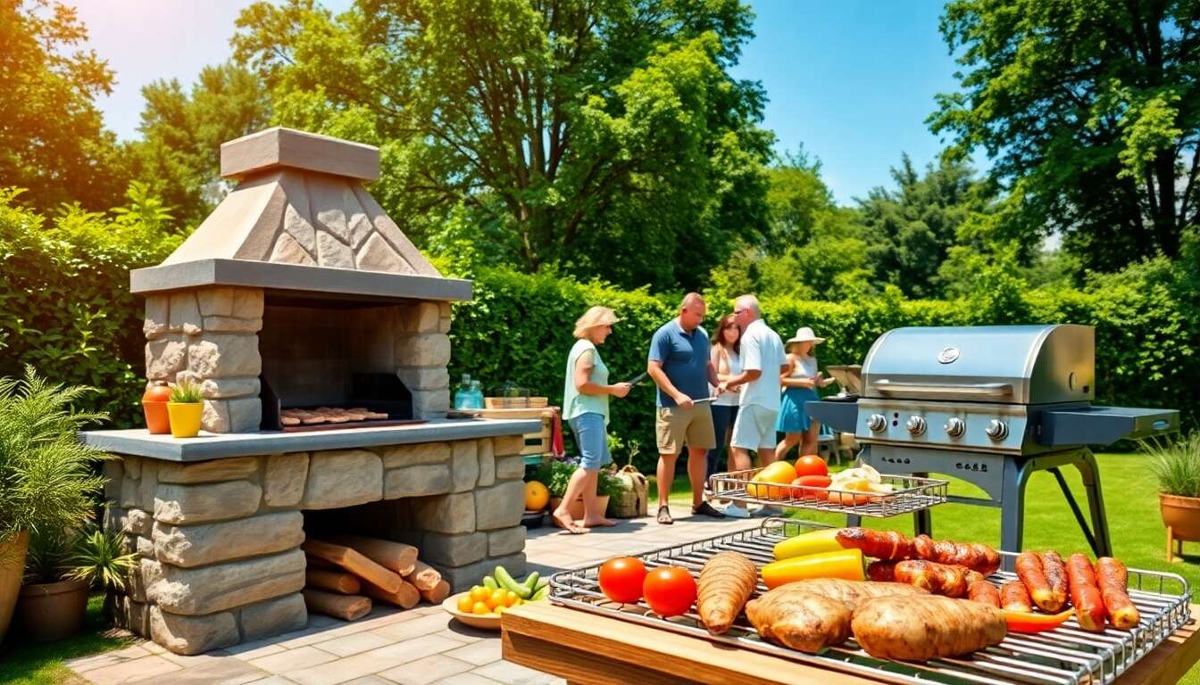 Barbecues fixes ou mobiles : quelles options pour vos repas en extérieur ?