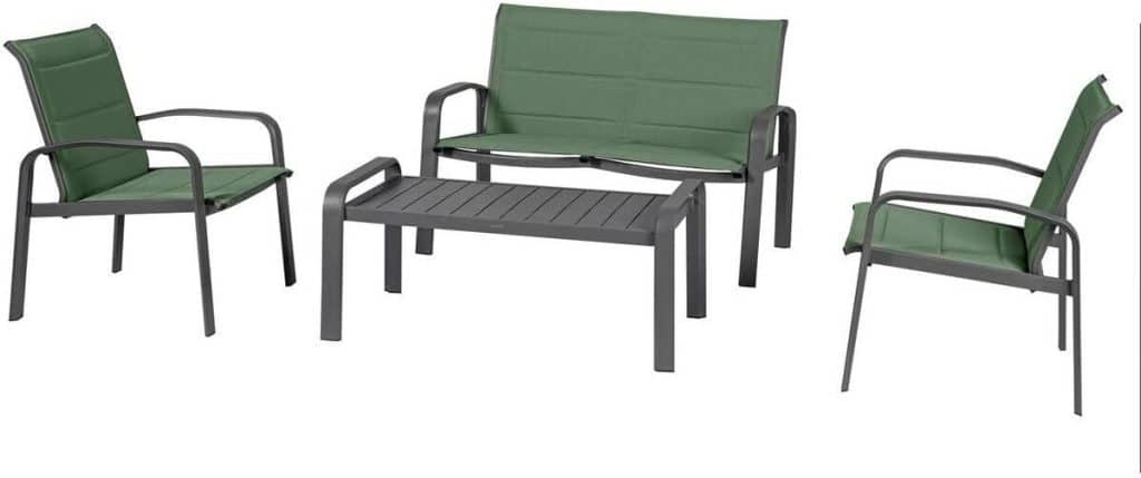 Avis sur le salon de jardin Elyn de Hespéride en vert olive et graphite