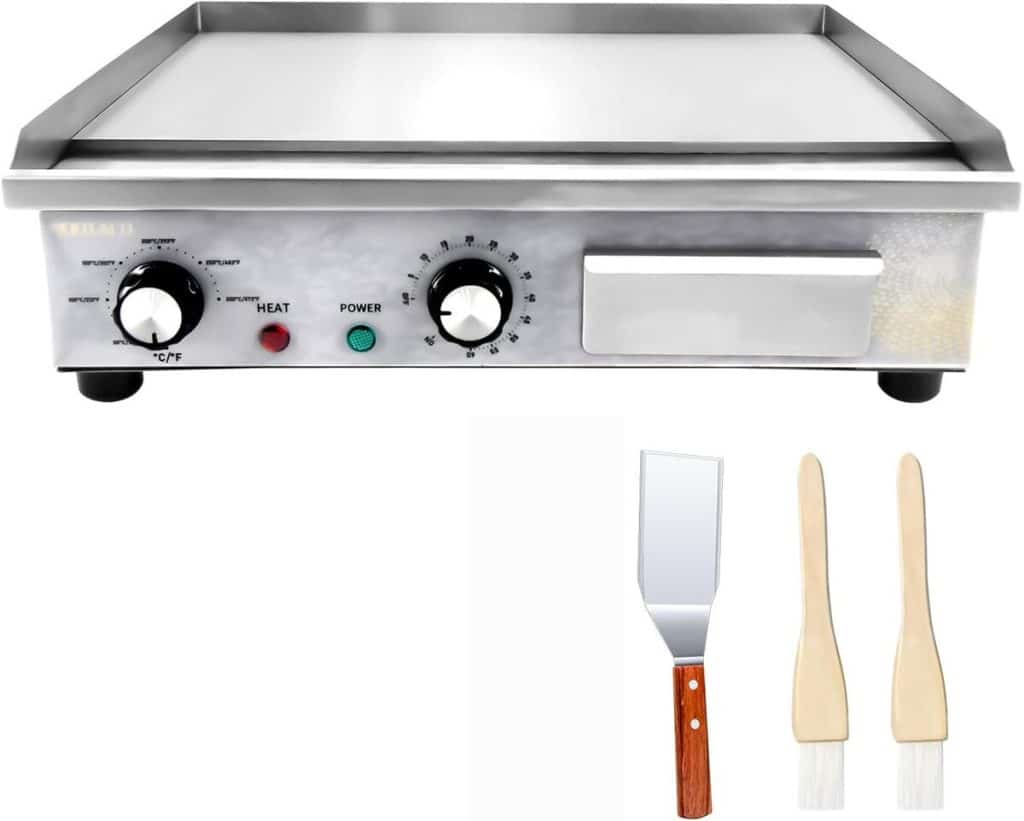 Test de la plancha électrique commerciale 45cm de Mootaco