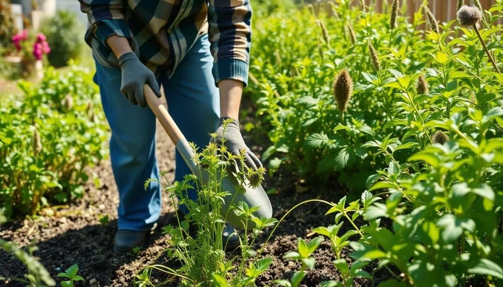 Élimination écologique des mauvaises herbes sans produits chimiques