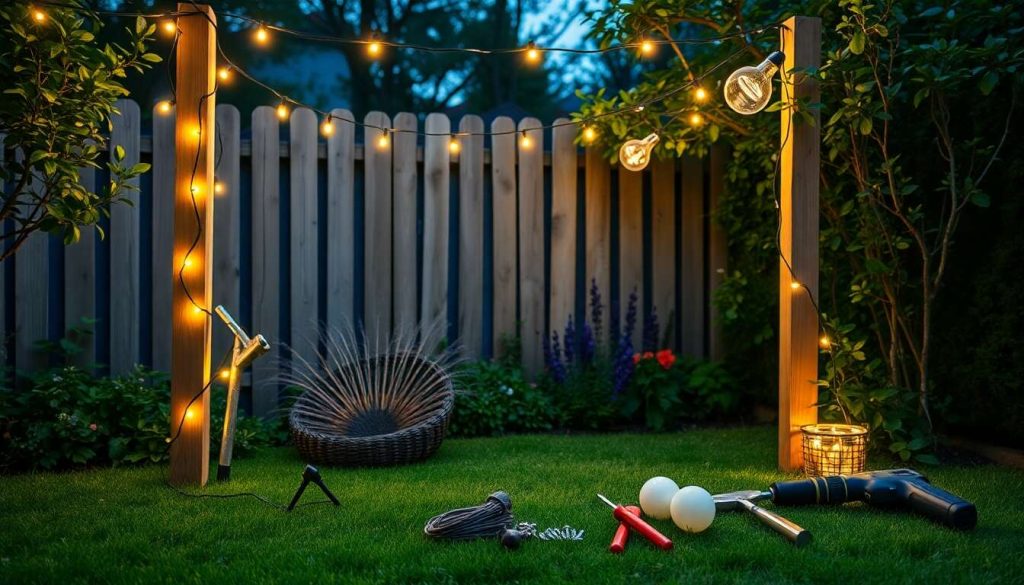 Décoration nocturne : jeux de lumière au jardin