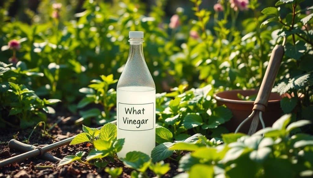 Utilisation du vinaigre blanc au jardin : alternative bio pour désherber