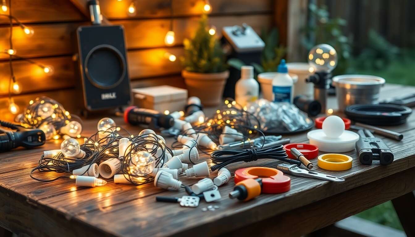 Guirlande d'extérieur : créer une ambiance magique