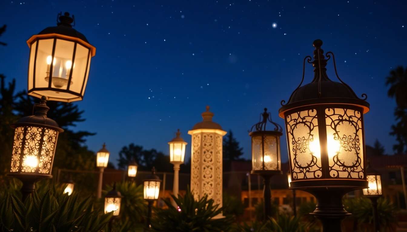 Éclairage de jardin : lanternes et luminaires pour soirées à la belle étoile