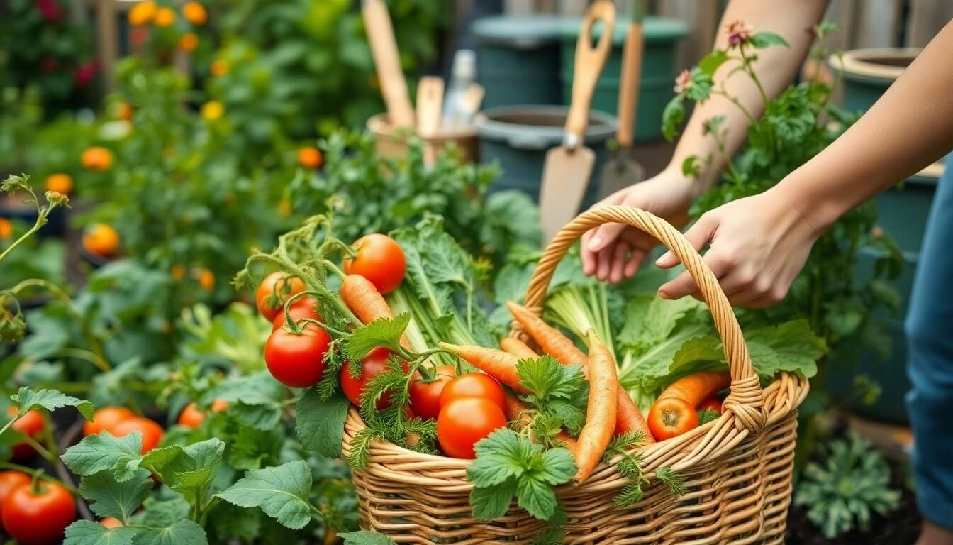 Gestion durable d’un potager bio : récolte et conservation sans gaspillage