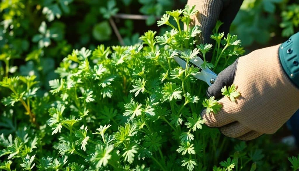 Récolter le cerfeuil : moment idéal et techniques douces