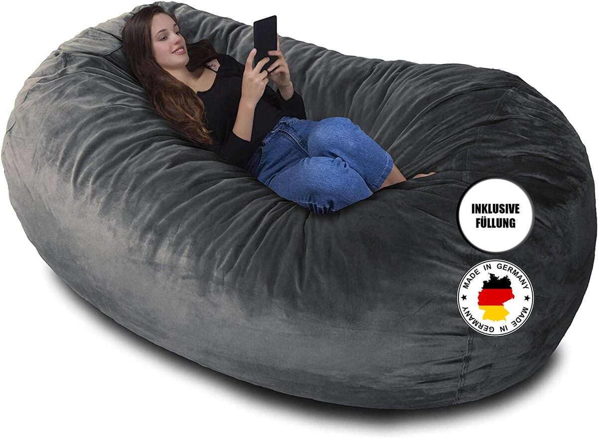 Test du pouf XXL Charlie & Finn 1500 l : confort gris platine