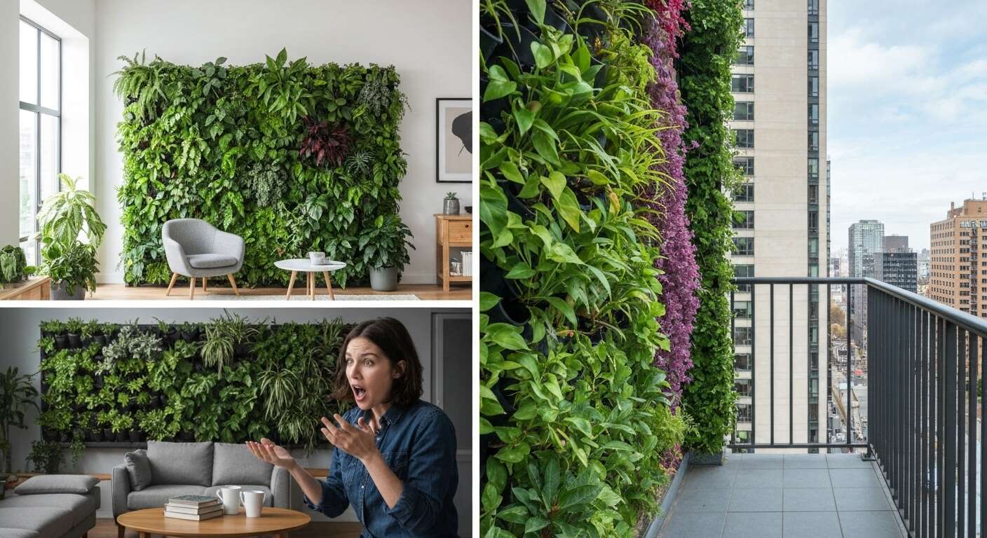 Mur végétal intérieur vs extérieur : avantages et inconvénients pour le jardinier urbain