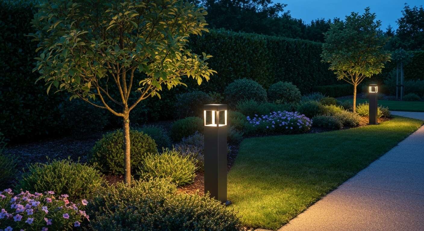 L'&eacute;l&eacute;gance des potelets d'&eacute;clairage ext&eacute;rieur